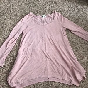 Pink Forever21 Scoop Neck Swing Top